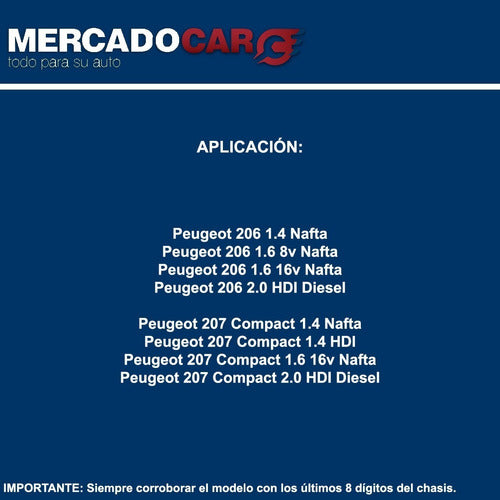 Fric-Rot Amortiguador Delantero Izquierdo Peugeot 206 2.0 Hdi - 2004 2