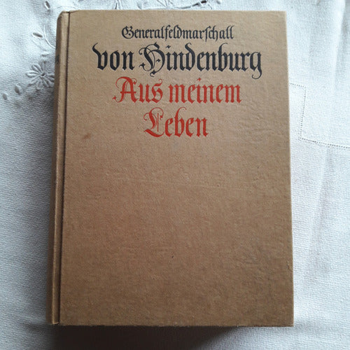 Aus Meinem Leben - De Mi Vida - Aleman Tapa Dura 1920 0