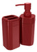 Coza Bathroom Set Plastic 2 Pcs Red Bold - Splash Line 0