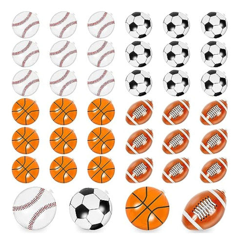 Whaline 40 Inflatable Sport Balls 6 Inches 0