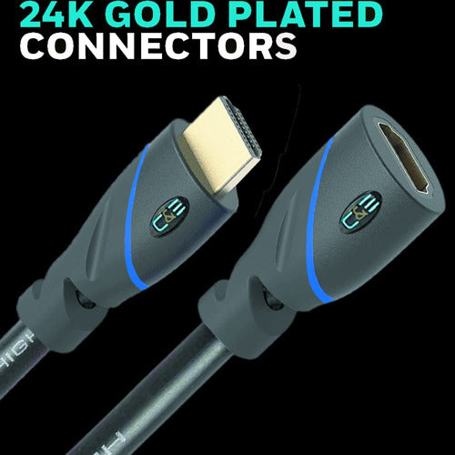 C&E High Speed HDMI Cable with Ethernet 3 2