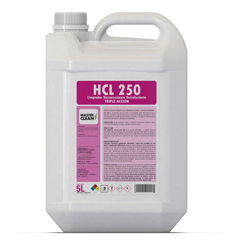 Industrial Descaling Cleaner HCL 250 - Master Clean X 5lts 0