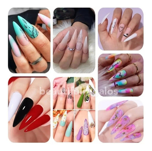 Beautifull Regalos Stiletto Press On Nails Tips X100 Units 6