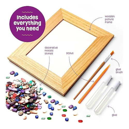 DanDarci Mosaic Photo Frame Kit for Kids - Art and Craft Kits 1