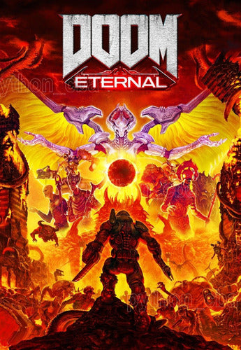 Python Pósters - Pc Games Ps4 Games - Doom Eternal - Nuevos 5