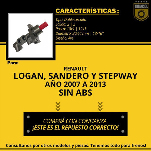 Bomba + Líquido Freno Renault Logan Sandero Stepway 4