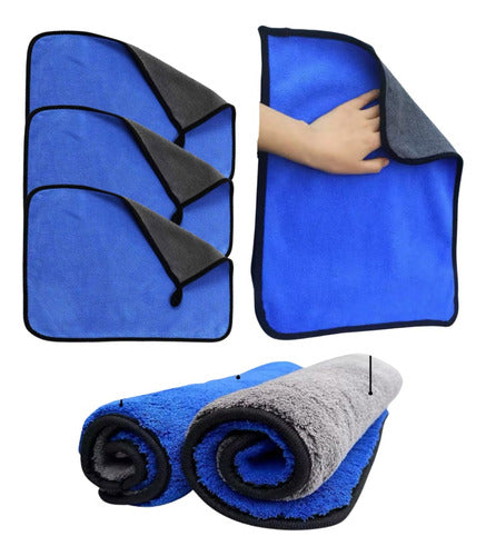 Detailing Car Microfiber Towel Kit High Absorption X3 0