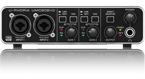 Behringer U-Phoria UMC202HD Audio Interface 0