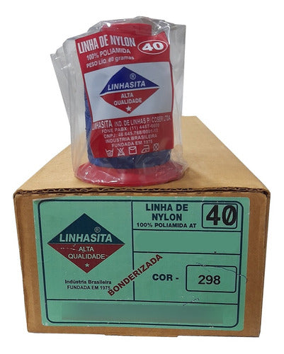 Linha Fio Nylon N° 40 Poliamida 80g Costura Cor 298 1