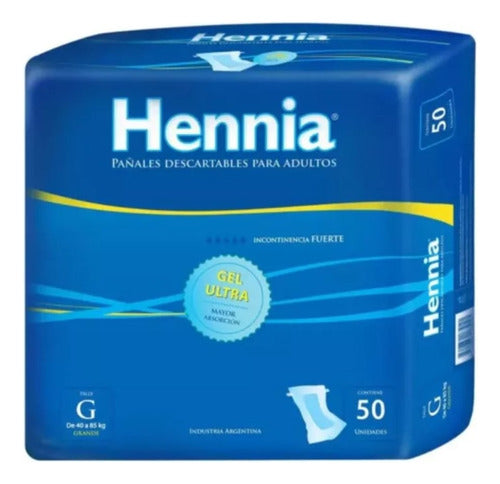 Pañal Recto Marca Hennia Talle G X 100 Unidades 0