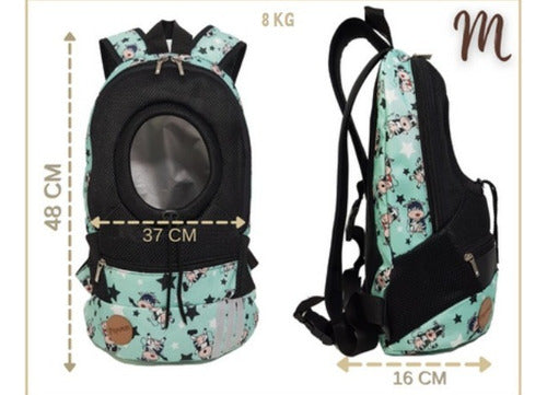 Pepunas Mochila Transportadora Leath Camel Perros Chicos Talle M 3