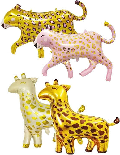 Tu Mundo Metallic Giraffe Balloon 95 Cm X 1.18 Mts Jungle Decoration 4