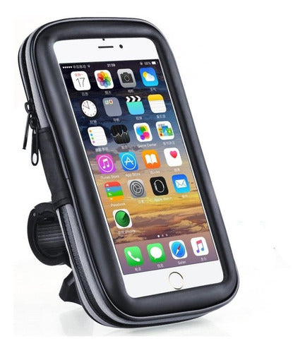 Waterproof Motorcycle Bike Cell Phone Holder Antivibration Touch Support 0