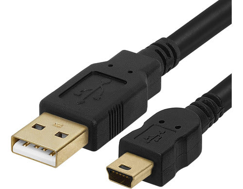 Cmple Cable USB 2.0 A A Mini B Alta Velocidad, 1.83 Metros, Negro 0