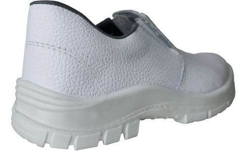 Bracol Elastic Work Shoe with Plastic Toe - White 6