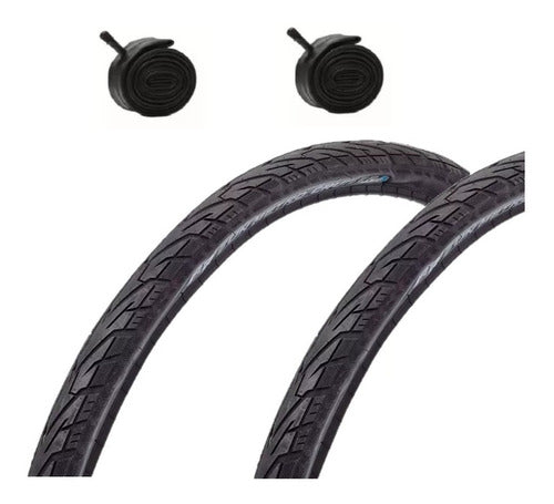 Kit x 2 Tire + Tube Arisun Metro Cruiser 26 x 1.60 0