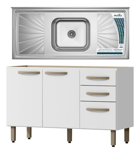 Mulata Kitchen Under Counter Set + Reinforced Concrete Sink 0