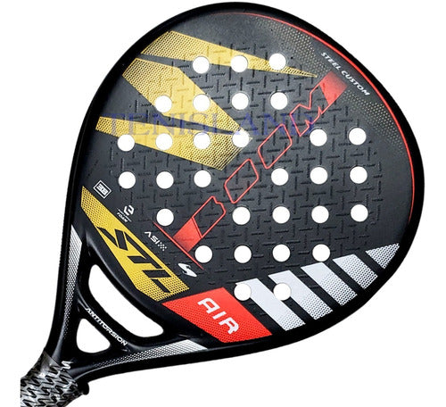 Steel Custom Air Boom Padel Racket - N D G 0