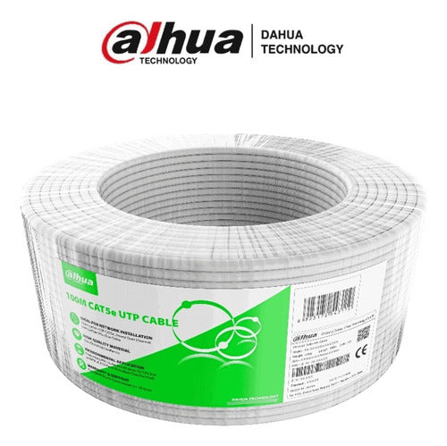 Dahua Bobina Cable Utp Interior 100m Dh-pfm922i Cat5e 0