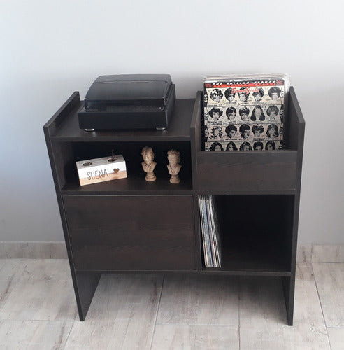 Vinyl Record Player and Albums Table Furniture with Shelf In Stock 24