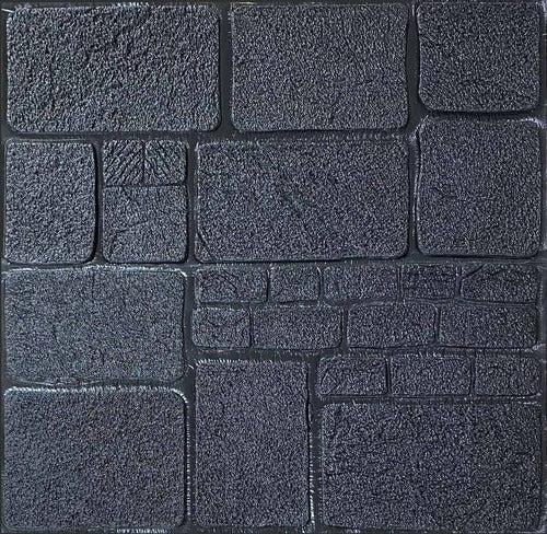 3D Self-Adhesive Vinyl Wall Panel 70x70 Black Slate Pack of 14 1