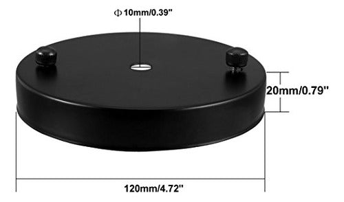 Uxcell Lámpara De Techo Retro Con Base De Chasis Y Partes Co 2