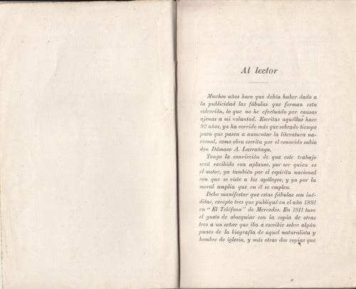 1919 Fabulas Americanas De Larrañaga De 1826 X Berro Uruguay 2
