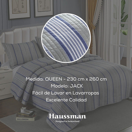 Cubrecama Queen Verano Cover 2 Plazas Reversible Quilt Cuota 1