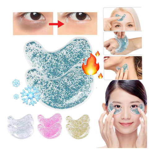 Beautifull Regalos 1 Pair of Gel Eye Ice to Relieve Dark Circles, Reusable & Relaxing 0