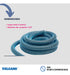 Vulcano Bottom Cleaner + Pool Cleaning Hose Fiber Kit 5