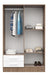 Wardrobe Closet 4 Door 2 Drawer Dakar Carvalho Mezzo 56814 3