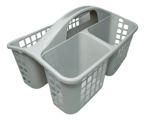Cleaning Organizer Basket with Handle and Divisions 8