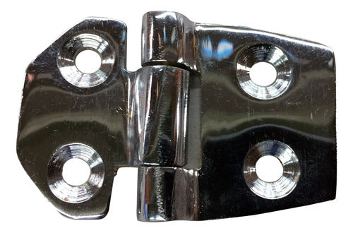 Nautical Chrome-Plated Bronze Hinge 0