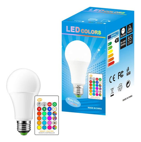 TiendaMaltaba LED RGB Multicolor Light Bulb with Remote Control - 16 Colors 0