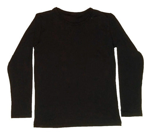 Kids Thermal Flannel T-Shirt Winter Unisex 1