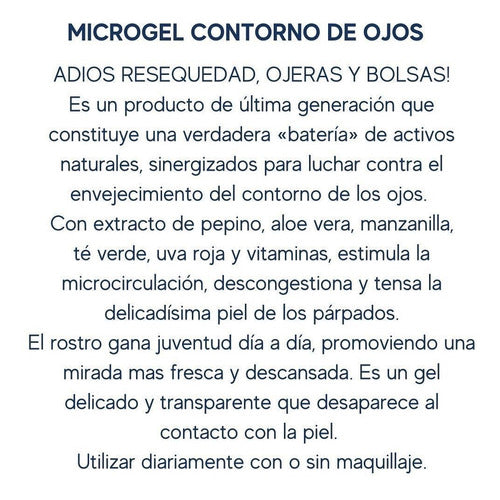 Oficinalis: Microgel Contorno De Ojos X 60 Cc 3