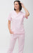 Suedy Medical Uniform V-Neck Set in Arciel Fabric 86