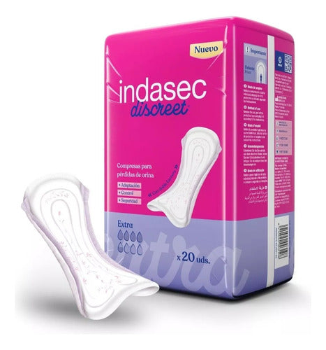 Indasec Discreet Extra Aposito Adultos X 120 Unidades 2