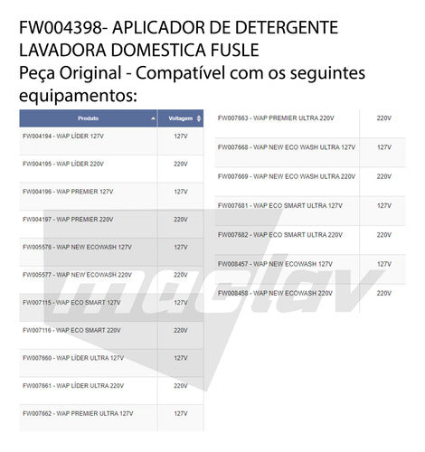 Aplicador De Shampoo Encaixe Fs Eco Smart Ultra- Fw004398 3