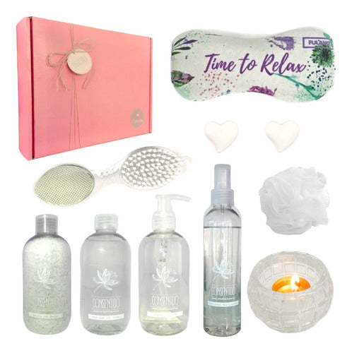 Spa Jasmine Relaxation Gift Box Set Zen Kit N03 - Pamper Yourself - Set Caja Regalo Mujer Box Spa Jazmín Kit Zen N03 Disfrutalo