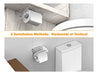 Meteou Adhesive Toilet Paper Holder with Shelf 3