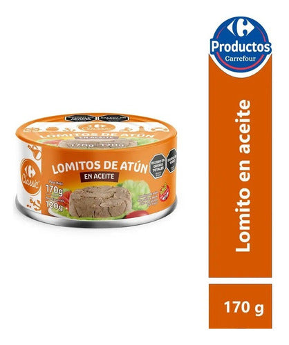 10 Cans Tuna Loin in Oil 170g Carrefour Ecuador 3
