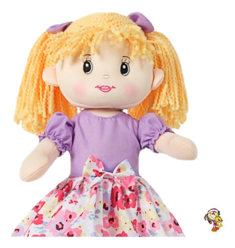 Tws Musical Plush Doll with Colorful Floral Dress 2