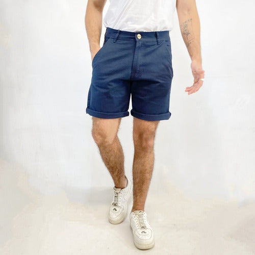 Tsumeb Jeans Blue Chino Bermuda Shorts 2