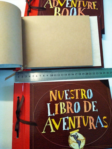 "Replica Adventure Book Album Inspired by Up Movie - Handmade with Personalization Options - Our My Adventure Book Mi Libro De Aventuras Up Album Fotos