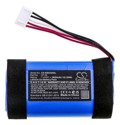 Cameron Sino Battery for Sony SRS-XB31 3000 mAh 0