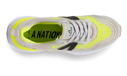 A Nation An Ultra Gray/Yellow Running Shoe 2