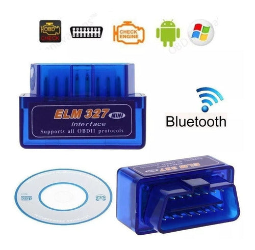 Elmet327 Bluetooth Automotive Scanner ELM327 OBD2 Multimarca 0