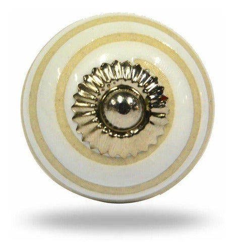 Swirl Out Ceramic Cabinet Drawer Knobs - Set of 6 1