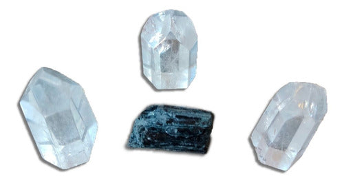 Faceted Quartz Crystal Points Set Tameana - Sacred Flame 0